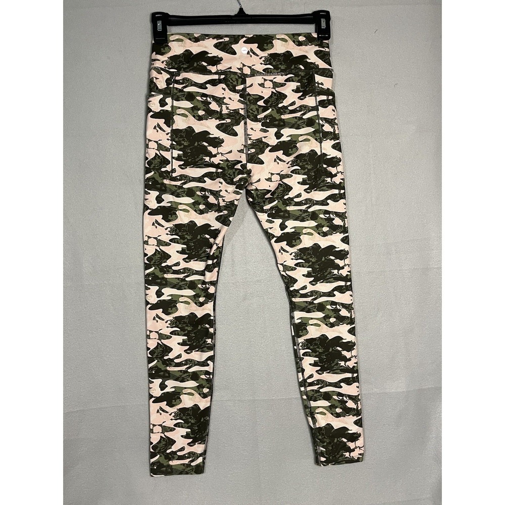 Avia Pink/Green Camo Leggings Womens Size XL 14-16 Full‎ Length - Picture 2 of 7